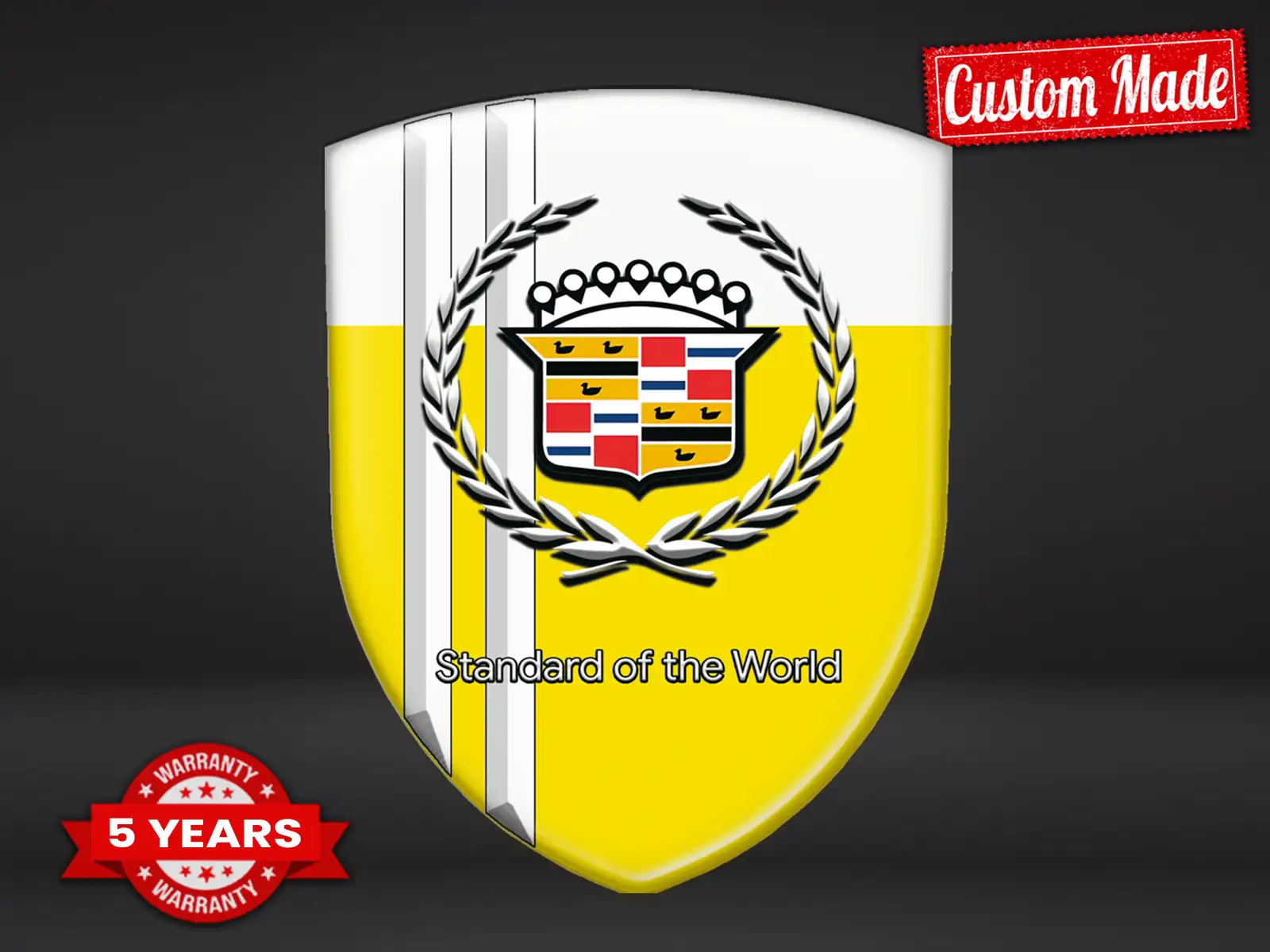 Cadillac Décalco Auto-Adhésif Look Élégant Étiquettes Chic